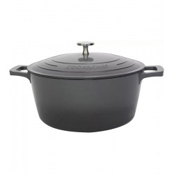 Caçarola 24cm 4,3 Litros Indução Cook&Chef Cinza Flint